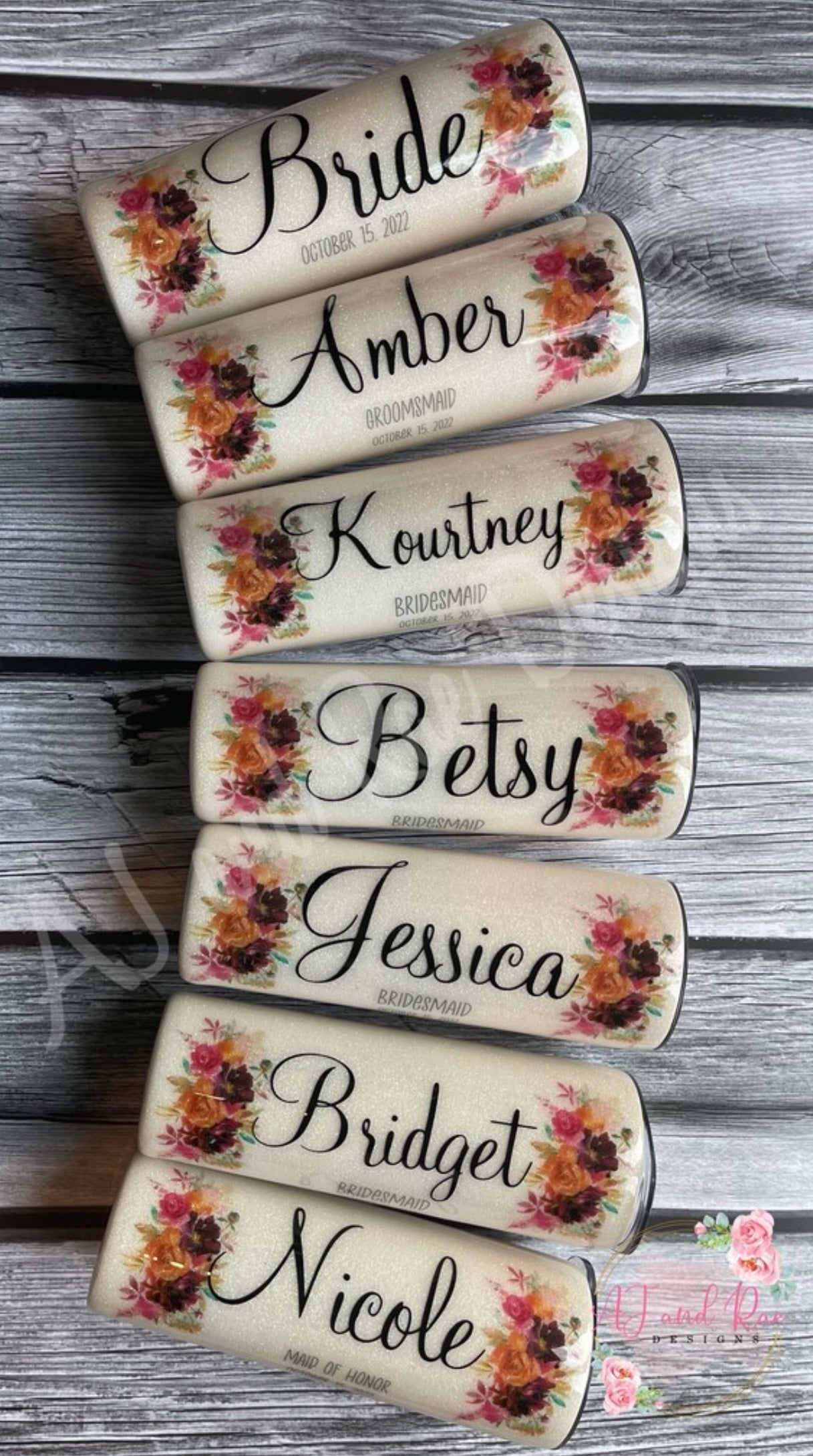 Wedding Party/ Bride/ Bridesmaid Tumbler