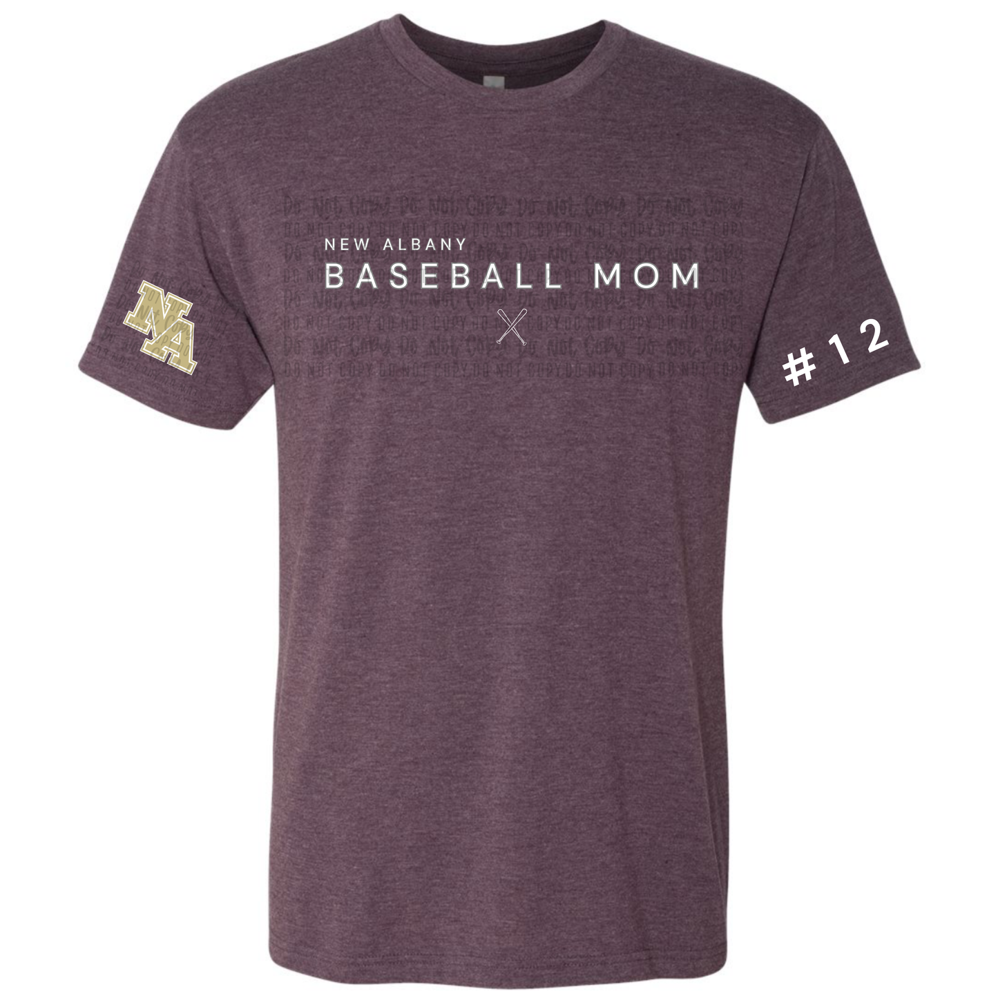 NA Baseball Mom unisex T-Shirt  ** Please read description