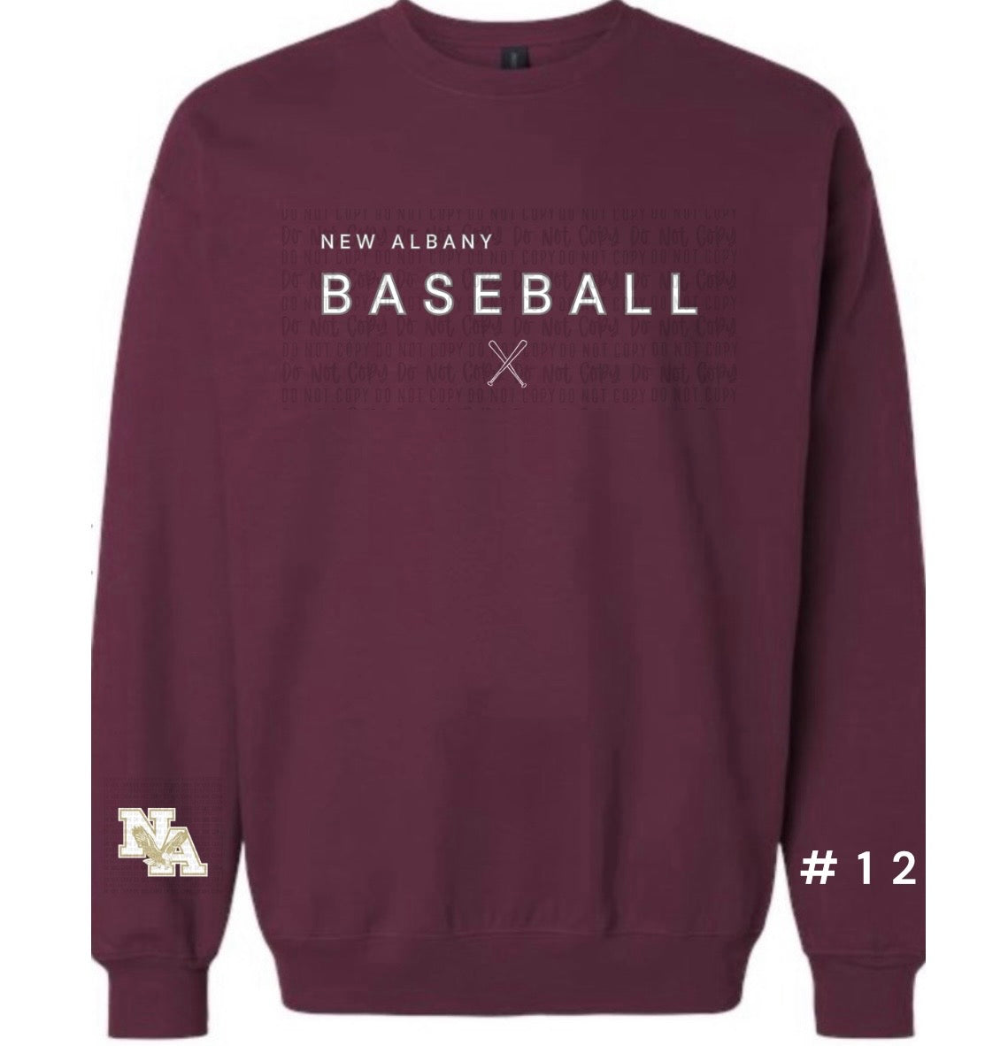NA Baseball Mom Crewneck Sweatshirt ** Please read description