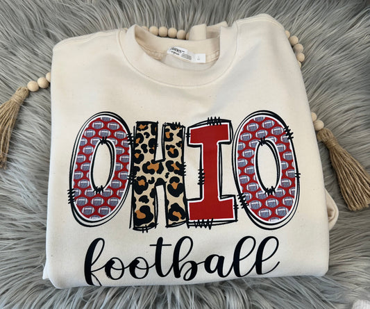 O H I O Football crewneck