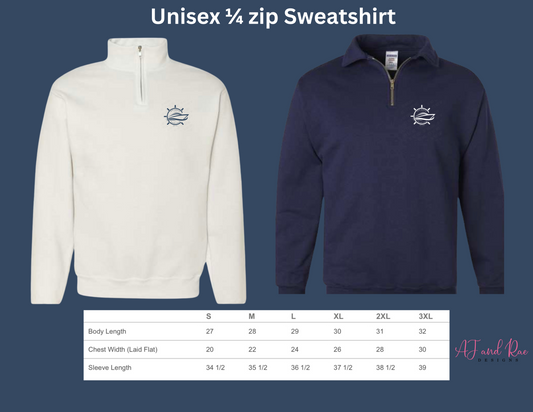 NA Yacht Club Unisex Quarter Zip Sweatshirt