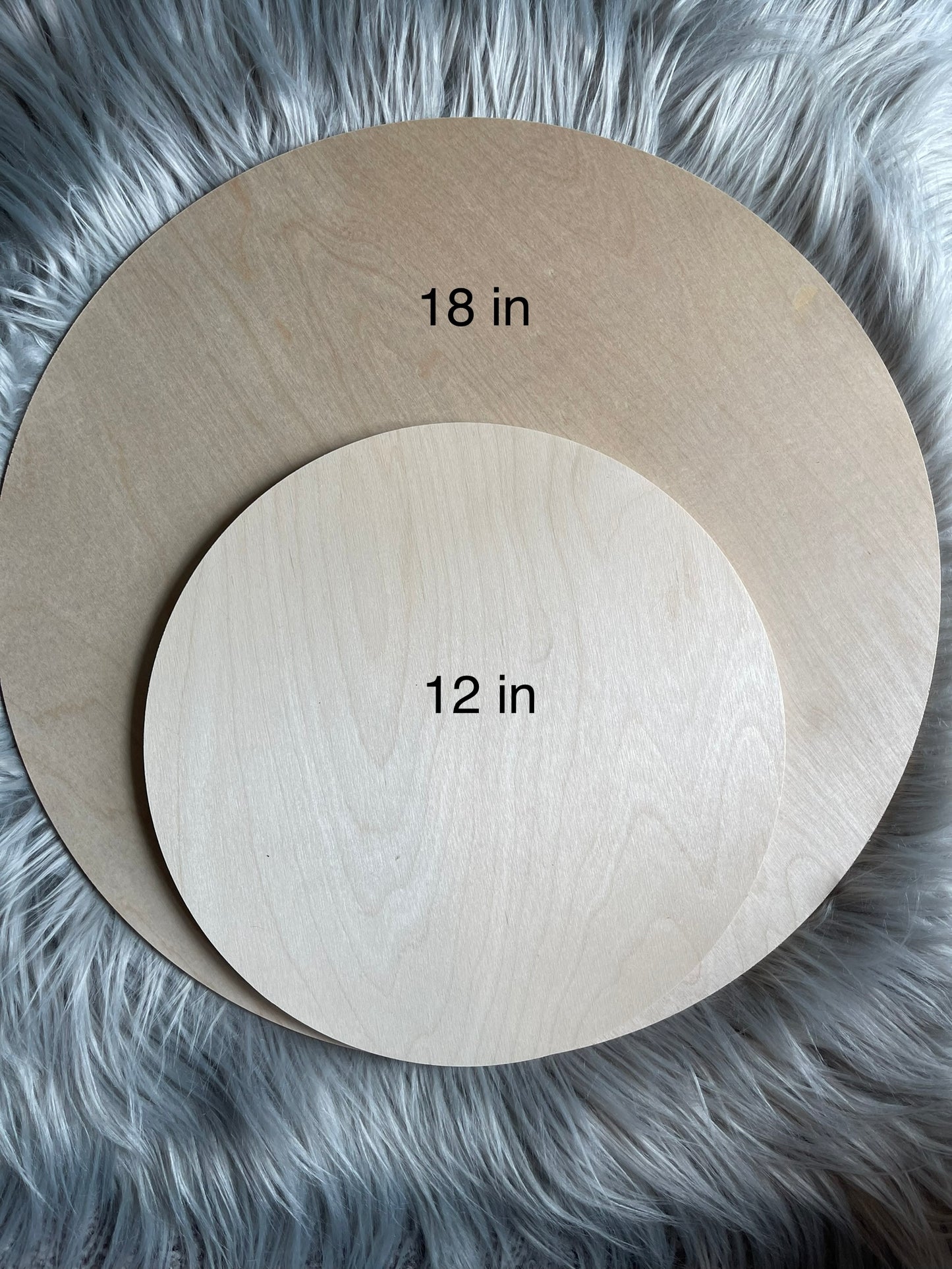 Custom 18in Wood round door sign