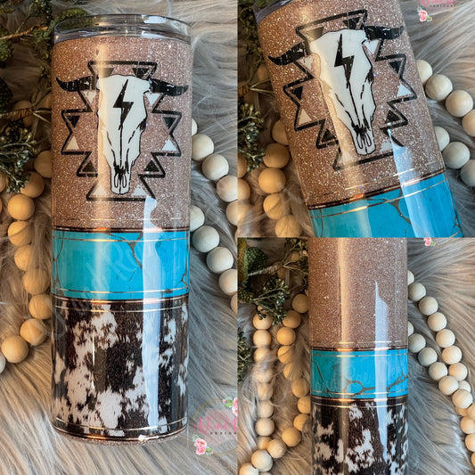 20 oz Western cowhide