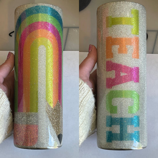 TEACH pencil tumbler